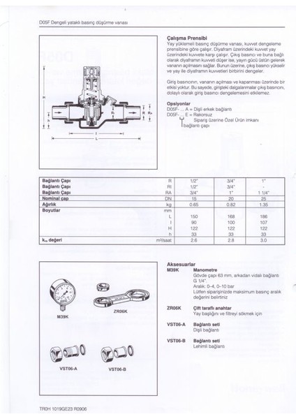 D05FS-3/4 Honeywell Su Basınç Düşürücü (3/4'' - Maks. 25 Bar)