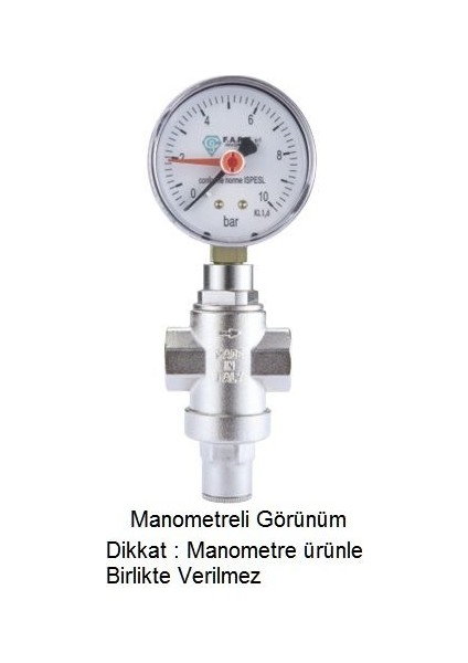 3/4'' - 490 Su Basınç Düşürücü (Maks. 10 Bar) Watts Minirid 490
