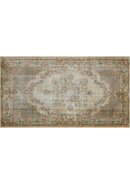 Modern Klasik Vintage Eskitme Halı 157 x 285 cm