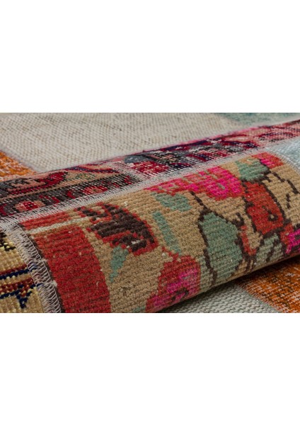 Modern Klasik Patchwork Eskitme Halı 160 x 230 cm modelleri
