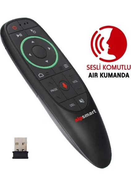 AS-X10 Ses Komutlu Kablosuz Air Kumanda