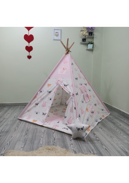 Sabitlenebilir Çocuk Oyun Çadırı Şirin Hayvanlar fiyatları