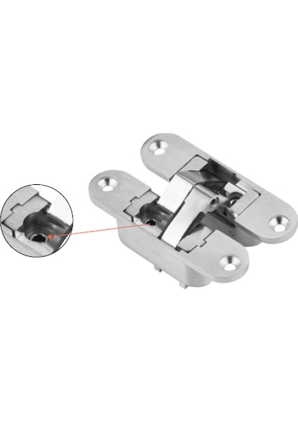 Akordiyon Menteşe 110 mm Sol Ayarlı ( Ayarlı Zamak Merkez )