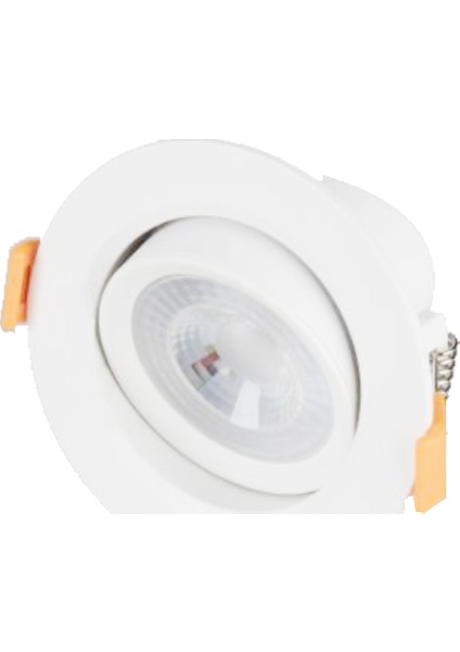 CT-5200-G Cob LED Downlight Armatür 5 W Beyaz Gövde Beyaz