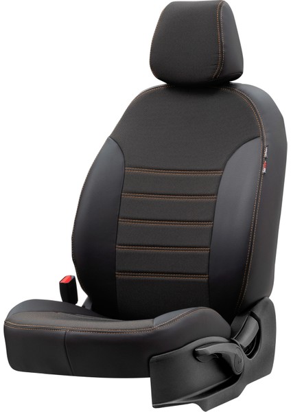 Renault Clio 3 Sw 2006-2012 Özel Üretim Koltuk Kılıfı Paris Design Bej - Siyah