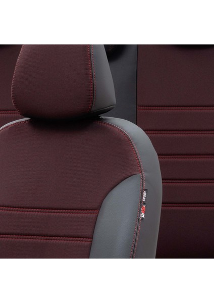 Suzuki Swift 2004-2010 Özel Üretim Koltuk Kılıfı Paris Design Kırmızı - Siyah