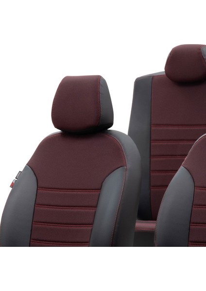 Suzuki Swift 2004-2010 Özel Üretim Koltuk Kılıfı Paris Design Kırmızı - Siyah