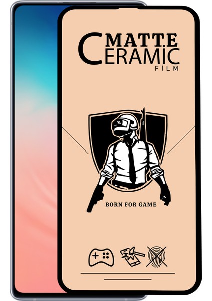 Samsung Galaxy S 10 Lite Tam Kaplayan Mat Seramik Nano Esnek Ekran Koruyucu Şeffaf