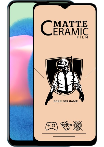 Samsung Galaxy A30S Tam Kaplayan Mat Seramik Nano Esnek Ekran Koruyucu Şeffaf