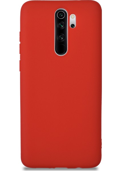 Xiaomi Redmi Note 8 Pro Kılıf Kamera Korumalı Premier Silikon Kapak Kırmızı
