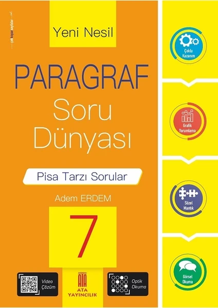 Ata Yayıncılık 7. Sınıf Yeni Nesil Paragraf Soru Dünyası