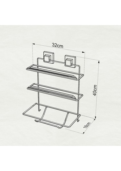 Teknotel Yapıskanlı Folyo Streç Kağıt Havluluk Rafı Mat Siyah EF032 modelleri