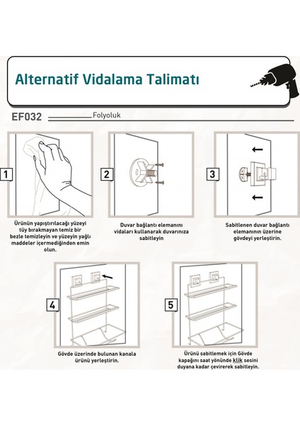 Teknotel Yapıskanlı Folyo Streç Kağıt Havluluk Rafı Mat Siyah EF032 indirimleri