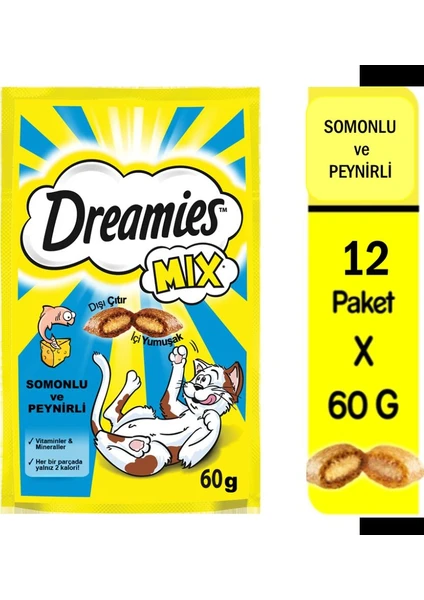 Mix Somon Peynir Ödül Maması 12X60gr