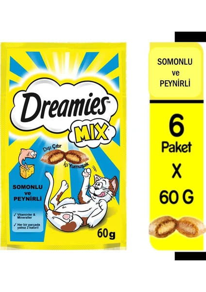 Mix Somon Peynir Ödül Maması 6X60gr