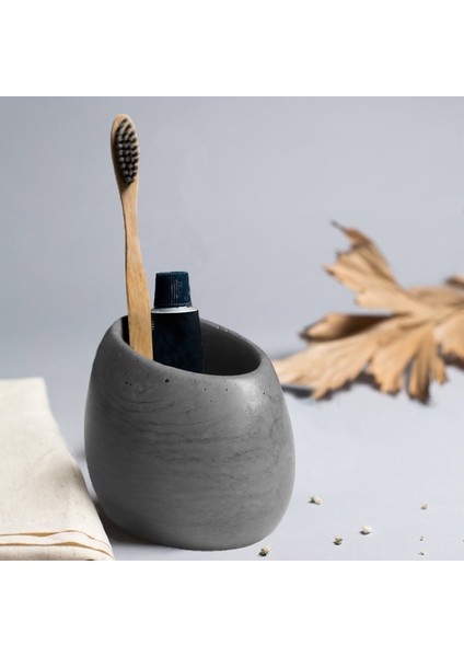 Eliptik Beton Diş Fırçalık Antrasit fiyatları