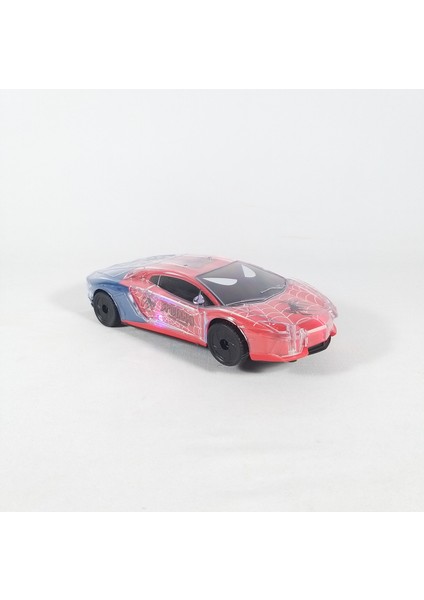 Pilli Sesli Işıklı Örümcek Adam Spiderman Kırılmaz Korumalı 18 cm Oyuncak Araba