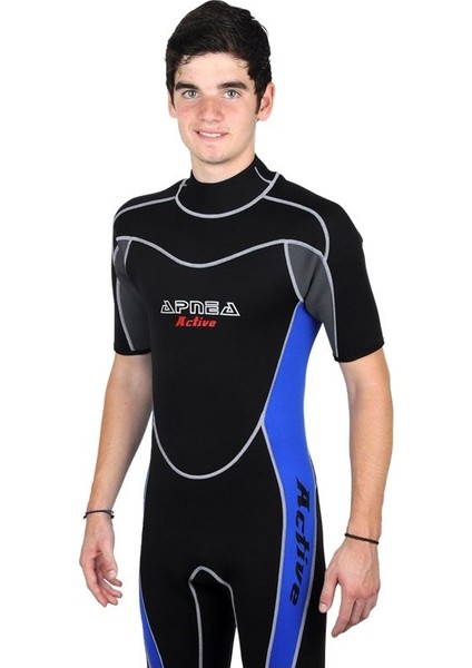 Sport 3mm Shorty Mavi-Siyah