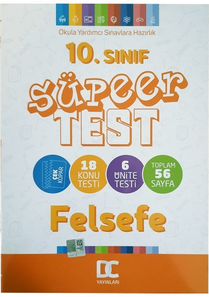 10.Sınıf Felsefe Süper Test Çek Kopar