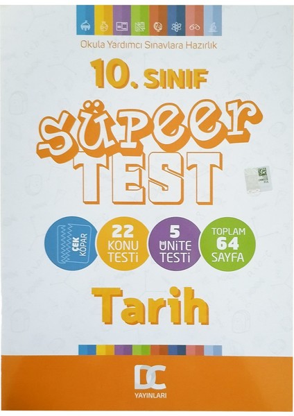 10. Sınıf Tarih Süper Test Çek Kopar