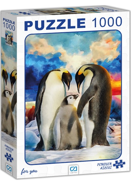 Ca Games Penguen Ailesi Puzzle 1000 Parça