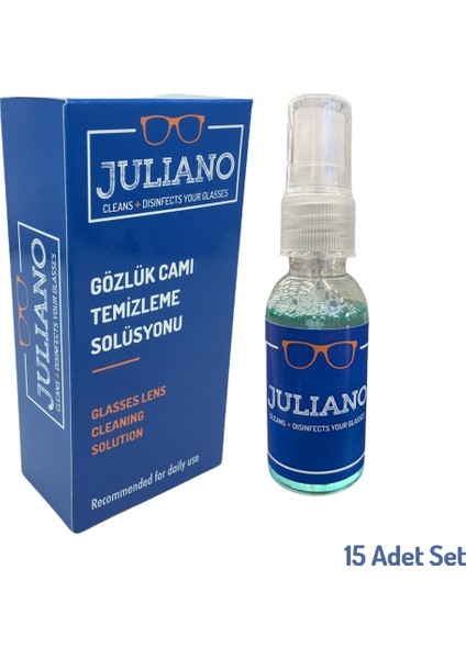 15 Adet Gözlük Temizleme Antistatik Solusyon Sprey Set