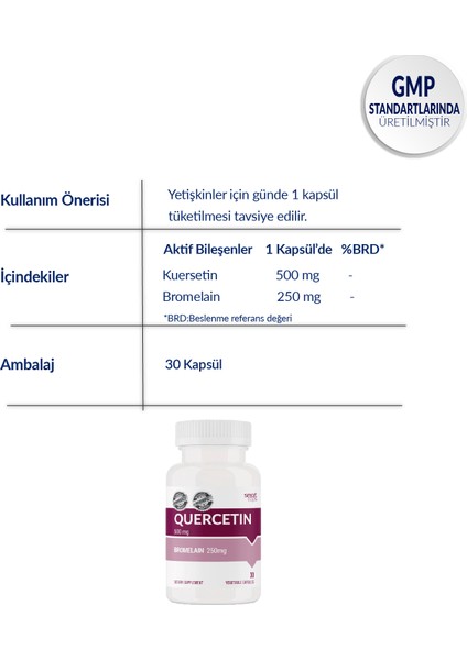 Quercetin 500 Mg 30 Kapsül modelleri