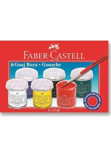 Faber Castell Guaj Boya 6'lı 15ML