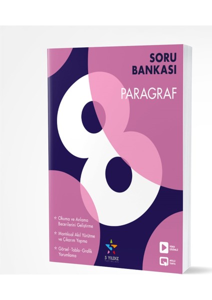 5 Yıldız Yayınları 8. Sınıf Türkçe Paragraf Soru Bankası