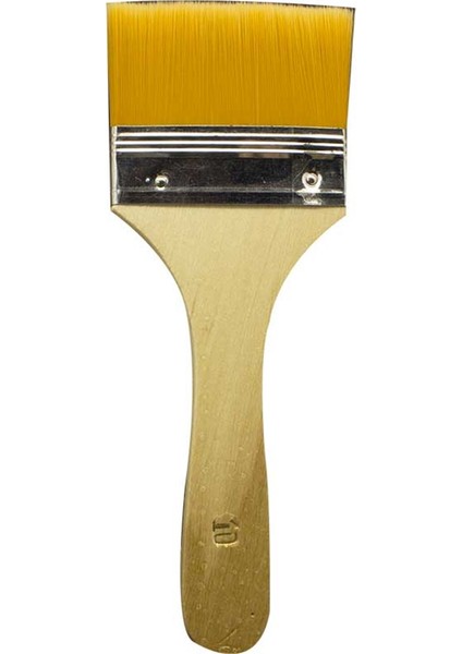 Ekonomik Zemin Fırça No:10 Sentetik Uçlu Hobi ve Sanatsal Çalışmalar İçin Sarı