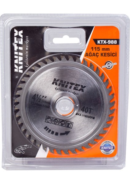 Knitex Elmas Ucu Ağaç Kesici 115MM KTX-988