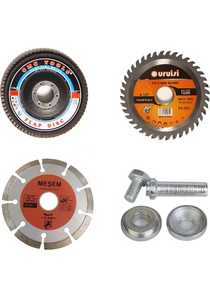 Mermer Granit Sunta Fayans Beton Kesme 4'lü Set