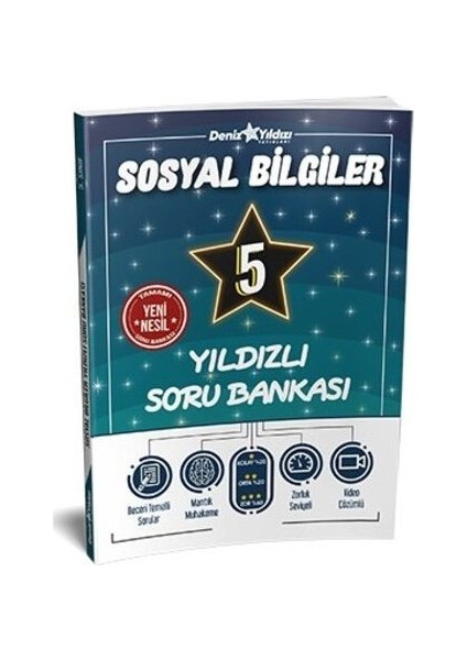 Deniz Yıldızı Yayınları 5. Sınıf Sosyal Bilgiler Yıldızlı Soru Bankası