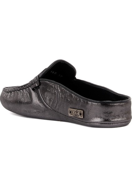 Sail Lakers - Gümüş Deri Kadın Ev Terliği fırsatları