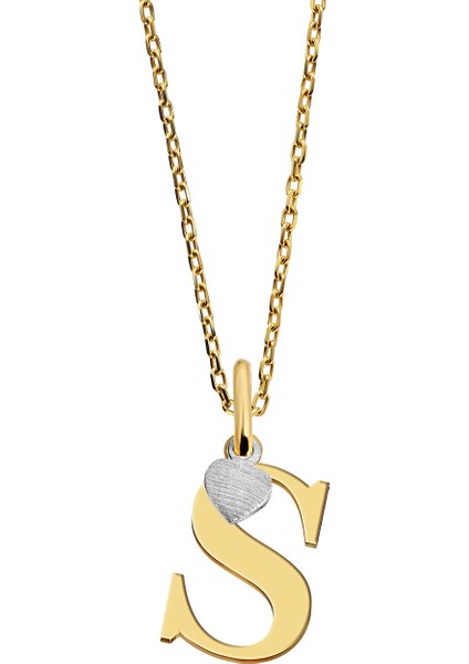 Minik Kalpli S Harfli Kolye