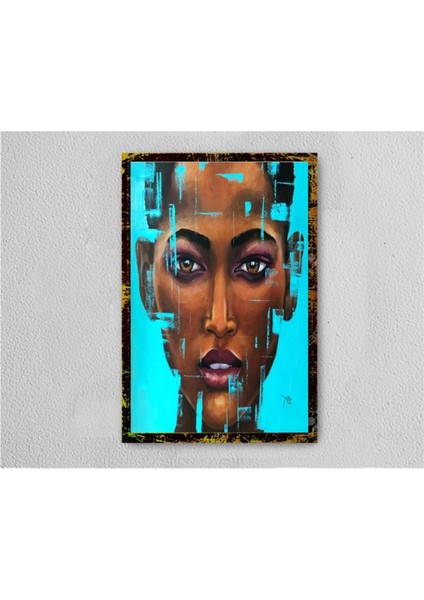 Black Women 4 Retro Vintage Ahşap Poster Tablo