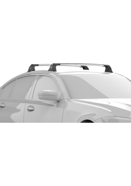 Air-3 Premium Silver, Bmw 1 Serisi 3 Kapı E81 Hatchback, Uyumlu Model Yıl Aralığı 2007-2011 Için Gri, Tavan Ara Atkı Kiti , Taşıyıcı Barlar modelleri