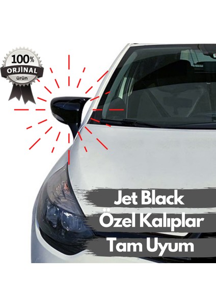 Reyyzen Hyundaı I20 Yarasa Ayna Kapağı Sinyalsiz 2014 ve Sonrası Jet Black modelleri