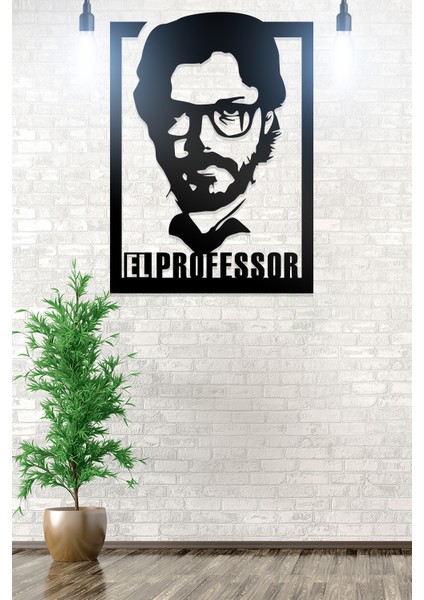 El Professor Figürlü Dekoratif Ahşap Tablo