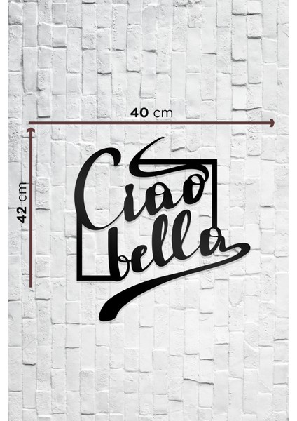 Ciao Bella Figürlü Dekoratif Ahşap Tablo indirimleri