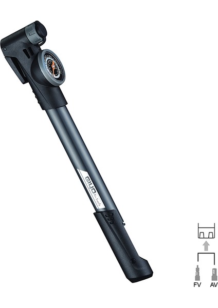 GP-991 Göstergeli Bisiklet Pompası Plastik PMP-104
