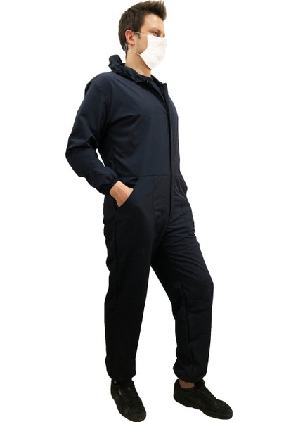 Pratik Işçi Tulumu Sıvı Itici Lacivert Unisex