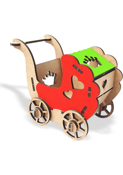 Bebek Arabası Ahşap Maket