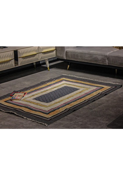 Rustik Navy 4000 Boho ve Iskandinav Stil Kilim