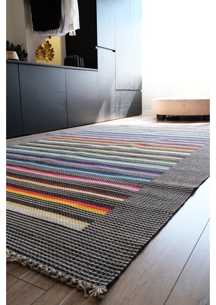 Alr Black Multy 3201 Çift Taraflı Kilim