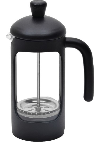 French Press 350 ml Siyah Çerçeveli Kahve Çay Filtre Demlik