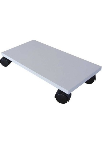 Parlak Beyaz Mdf Bilgisayar Kasası Altı Yükseltici ve Konum Ayarlayıcı 4520