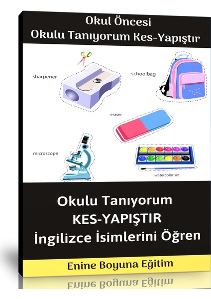 Okul Öncesi Resimleri Kes-Yapıştır Etkinlik Kitap Seti indirimleri