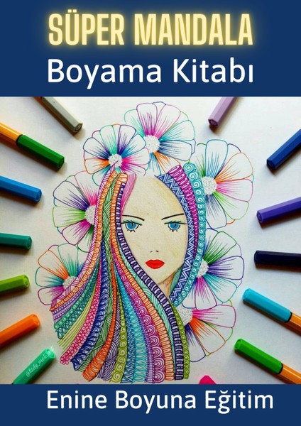 Süper Mandala Boyama Kitabı