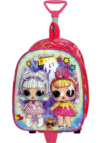 Anaokulu Çekçekli ve Sırt Çantası Pembe